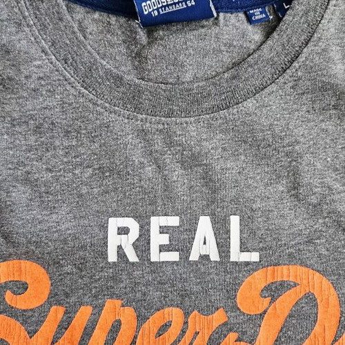 Superdry T-shirt μέγεθος L σαν καινούργιο, γκρι βαμβάκι