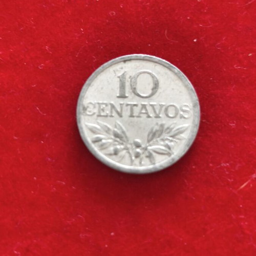 Portugal 10 Centavos Coin used