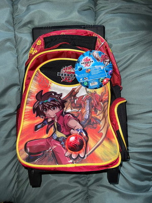 Bakugan toddler trolley school bag new colorful by Gim