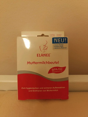 Elanee breast milk storage bags used, pack of 19