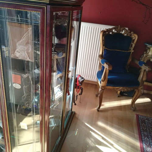 Showcase made of rosewood, like new, 100x70x30 cm