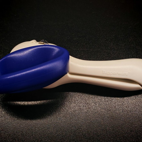Tupperware can opener new, stainless steel and plastic