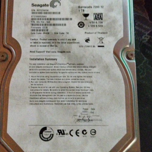 Seagate Barracuda 1TB HDD