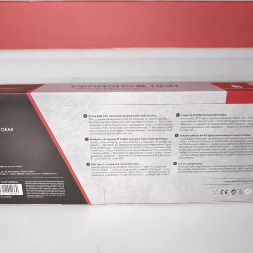 Spartan Gear Pegasus 2 RGB keyboard new