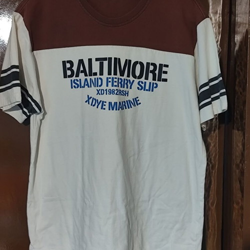 XDYE Baltimore Island Ferry Slip Men's T-Shirt like new, white XL