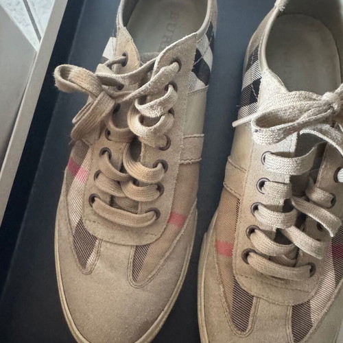 Burberry sneakers size 43 used, beige casual style