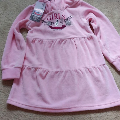 Joyce girls' sport dress pink new, age 4