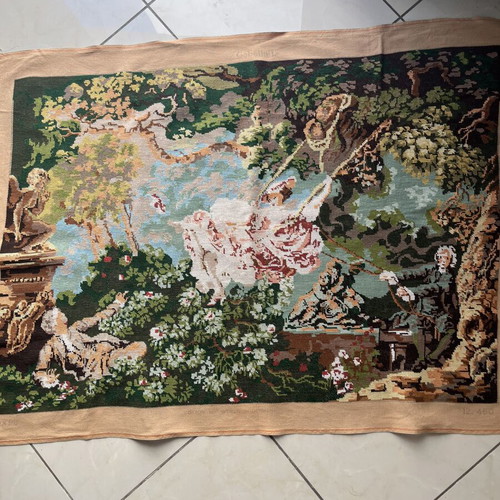 Handmade tapestry like new, large 1.06x0.74 m