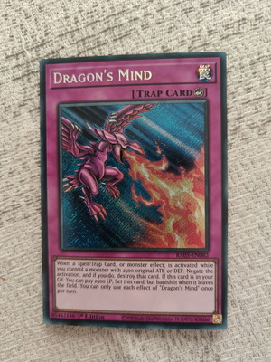 Yu-Gi-Oh Dragon's Mind Secret Rare κάρτα σαν καινούργιο
