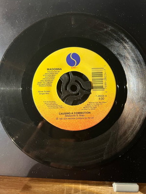 Madonna Jimmy Jimmy - Causition A Commotion 7 inch vinyl used