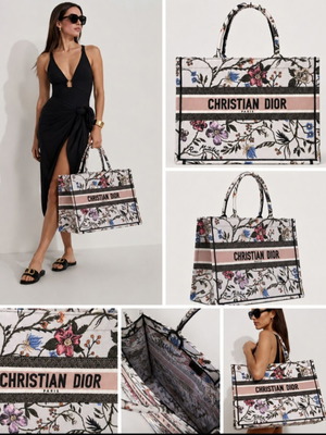 Dior large floral women's handbag, original