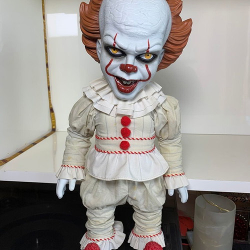 Mezco IT Mega Scale Talking Pennywise action figure used
