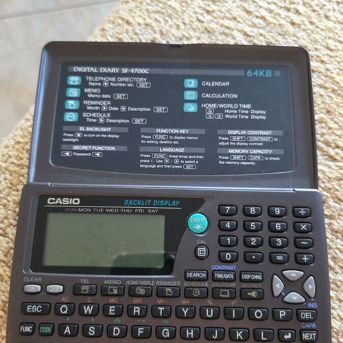 Casio Digital Diary SF-4700C like new electronic organizer with 64KB memory
