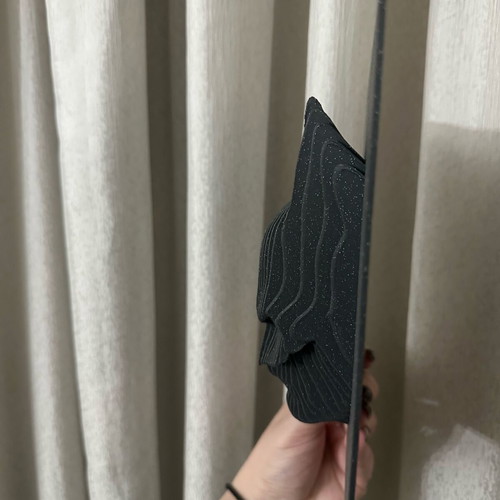 Dark Knight layered sculpture Batman wall art with 3D effect