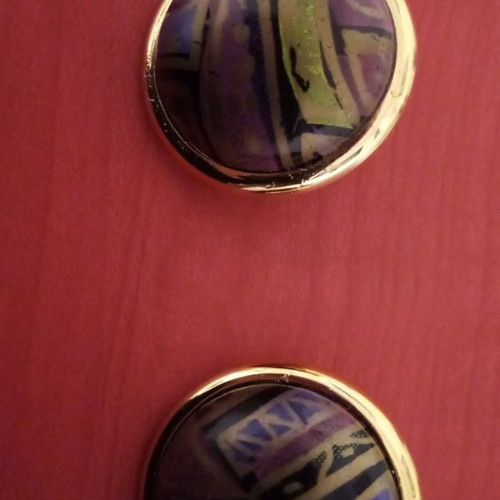 Earrings eighties large with colors used