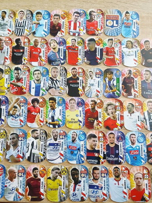 Football collectible tazos 2017-2018 with European players