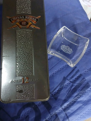 Chivas collectible box and bowl for nuts used