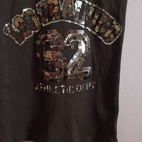 Iso women's brown top small like new with sequins
