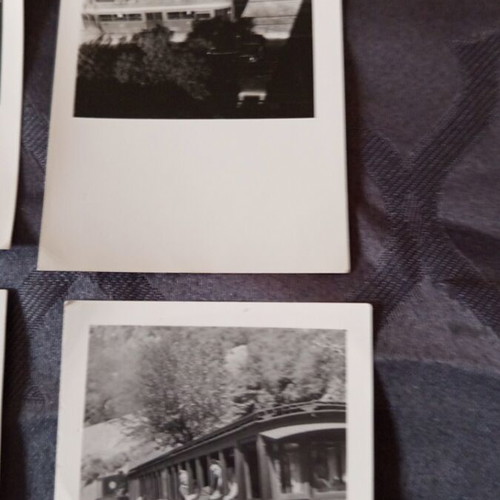 Old photos used, set of six with trains, trams, and tractors