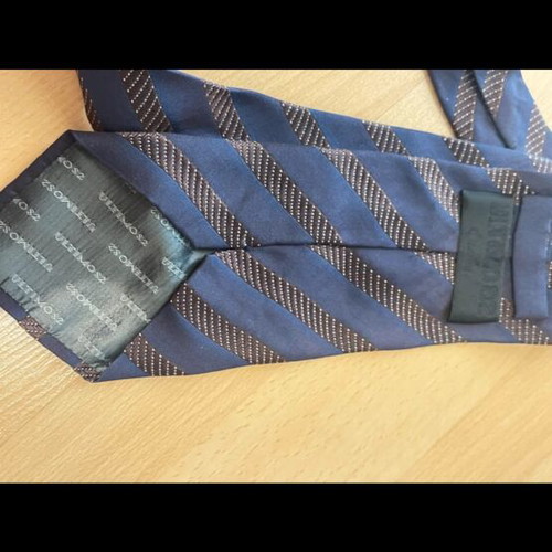 Ultimo 82 tie blue 100% silk new