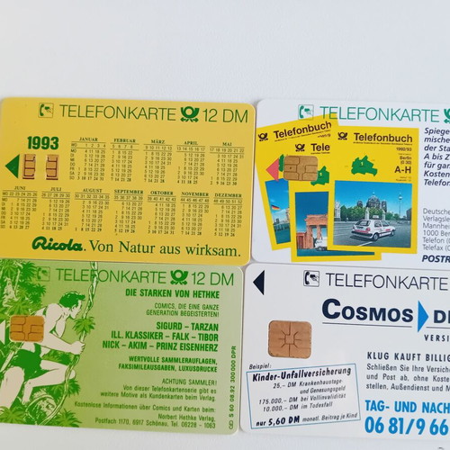 Phone cards Germany pack of 4 like new