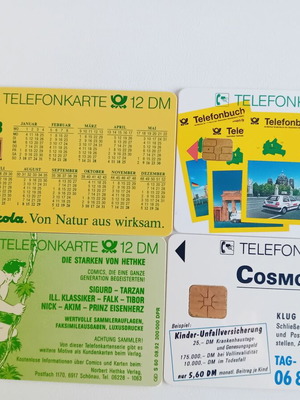 Phone cards Germany pack of 4 like new