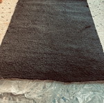 Black shaggy rug 1.30x1.95 like new