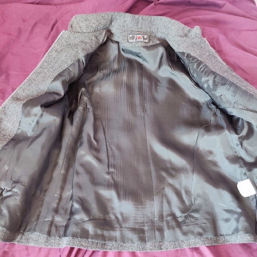 Jean Marie Lie jacket size 46 like new, gray and black