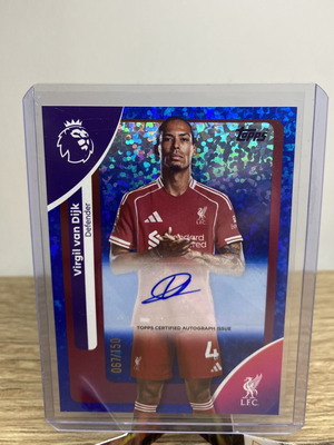 Topps Premier League 2025/2026 Auto Van Dijk Liverpool κάρτα σαν καινούργιο