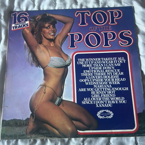 Top of the Pops Hallmark vinyl record used, pop
