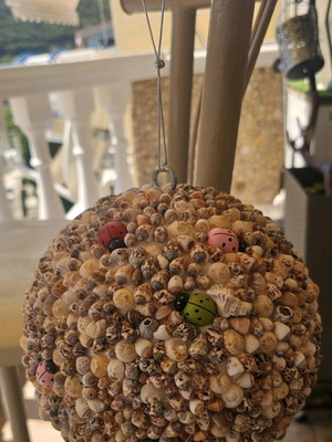 Shell ball large size for garden balcony decoration new