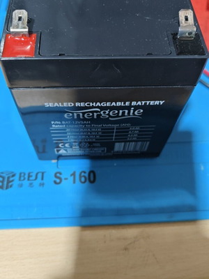 Energenie Rechargeable Battery 12V 5Ah used, BAT-12V5AH
