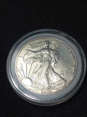 American Silver Eagle 2003 1 oz 999 fine silver like new