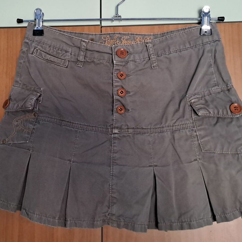 Staff mini skirt low waist, like new, khaki green