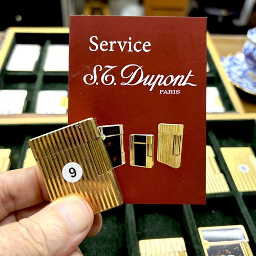 DuPont N9 gold lighter used, vintage