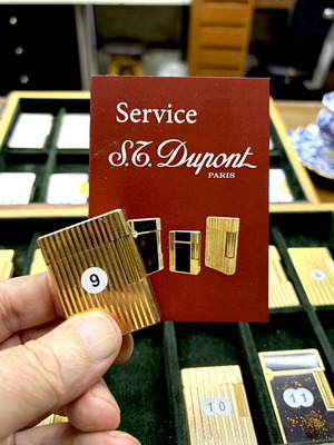 Запалка DuPont N9 златна употребявана, винтидж