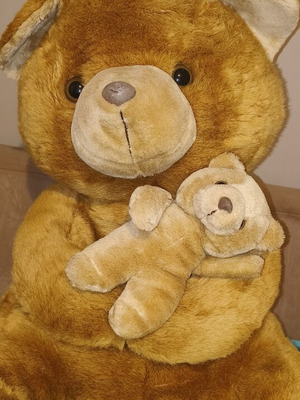 Large plush teddy bear like new, 55cm height