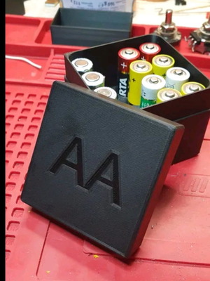 AA battery storage box new