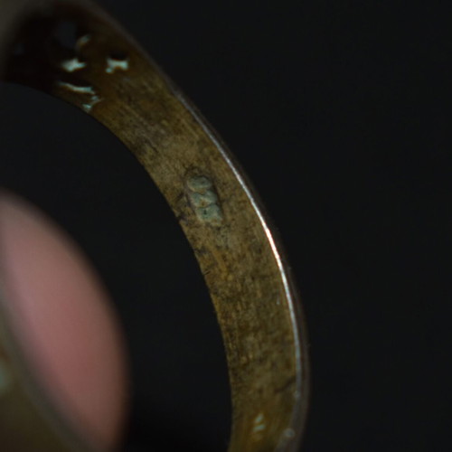 Vintage silver ring used, 925 silver, size 19