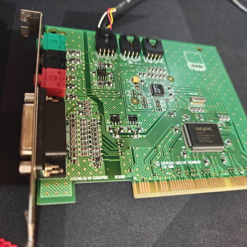 Creative Sound Blaster PCI 128 sound card ES1371/ES1373 with CD audio cable