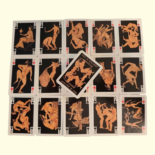 Sex in Ancient Greece vintage playing cards used, collectible