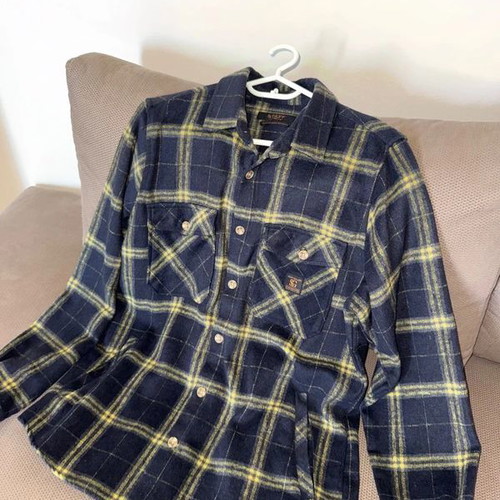 Staff Overshirt like new, blue and yellow, size L