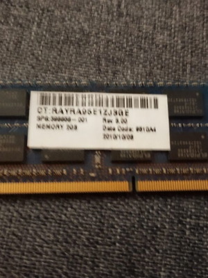 Elpida 2GB Laptop RAM used, DDR3 SODIMM 1333MHz