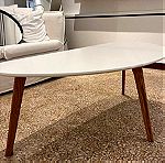  Τραπέζι μέσης LEJRE 60x120 λευκό/δρυς