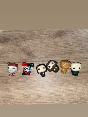 Funko Pop figures used, all together