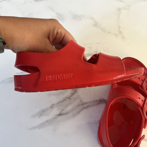 Birkenstock red children's sandals size 26 used unisex