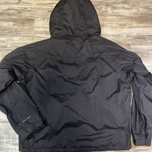 Columbia Titanium Hooded Windbreaker Jacket men's XL used, black