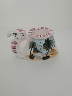 Handmade ceramic ashtray from Tunisia, new