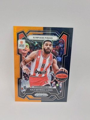 Euroleague Prizm Naz Mitrou-Long Basketball 2023-24 σαν καινούργιο, πορτοκαλί-μαύρο