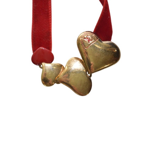 Louis Vuitton Sweet Monogram Red Velvet Choker necklace like new